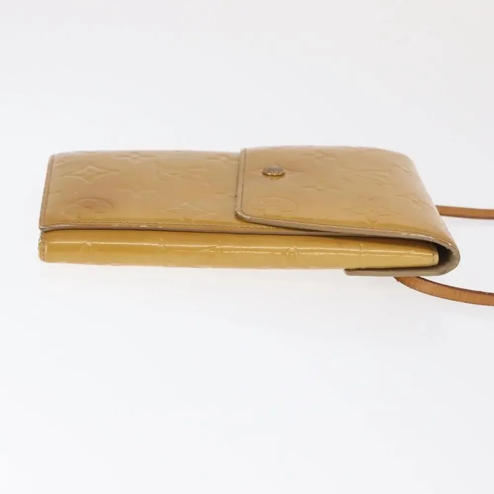 Louis Vuitton Monogram Vernis Walker Wallet Beige